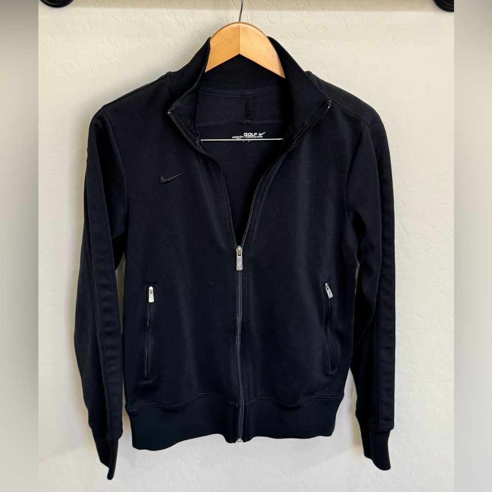 Nike Golf Men's Dri-Fit Full-Zip Track Jacket Black Small